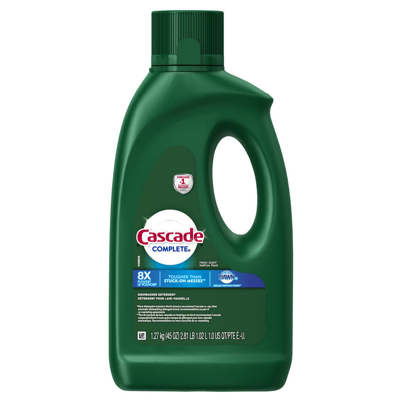 Cascade Complete Gel Dishwasher Detergent, Fresh Scent, 45 Oz