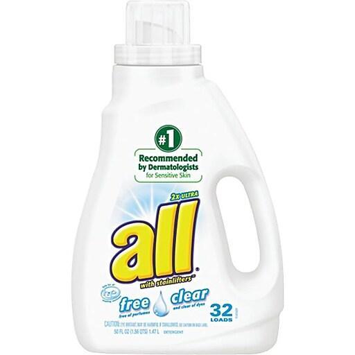 all Free & Clear With Stainlifters Detergent - 33 Loads