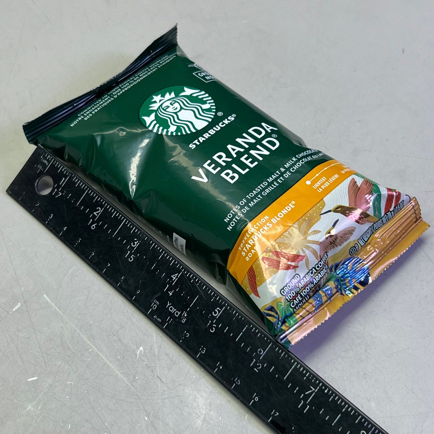 ZA@ STARBUCKS (18 PACK) Veranda Blend Ground Coffee, Blonde Roas 2.5 oz Green 11137306 BB 12/25 G