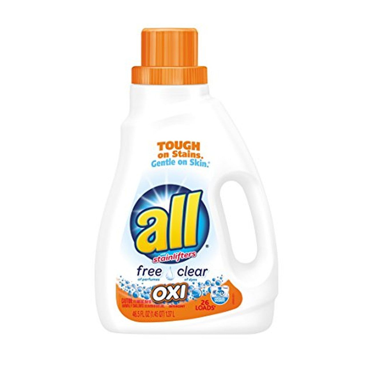 all Oxi Free Clear With Stainlifters Laundry Detergent 46.5 Fl. Oz. Bottle