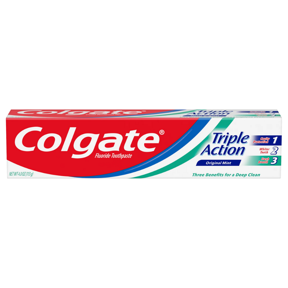 Colgate Triple Action Original Mint Toothpaste (4 oz) – Supreme Stock Silo