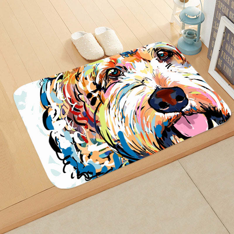 Digital Printing Floor Mat Bathroom Kitchen Toilet Absorbent non-slip Mat