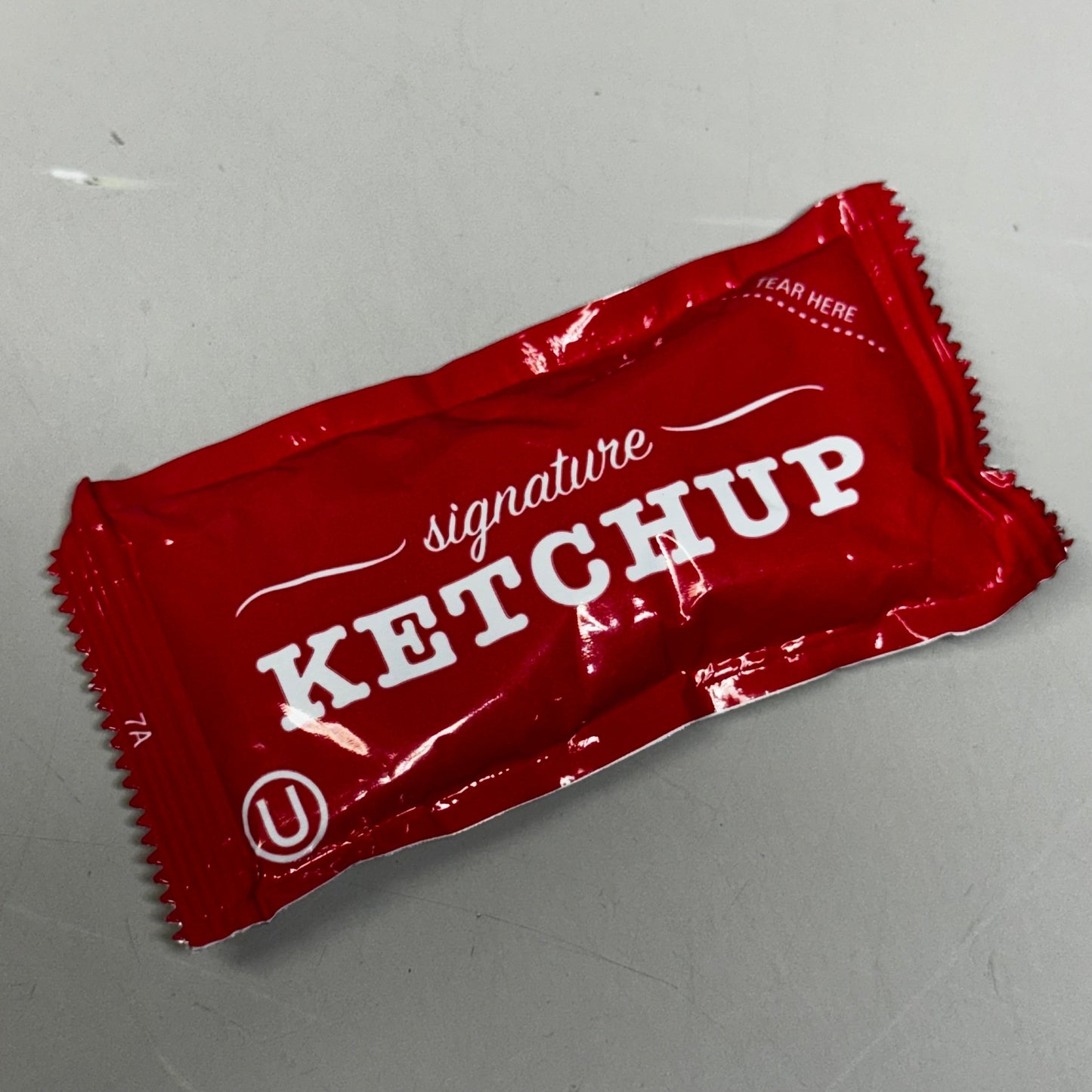 ZA@ KETCHUP (1500 Count) Packet 29.76 Lbs 123313 BB 12/25 (New Other, Distressed Box) AA