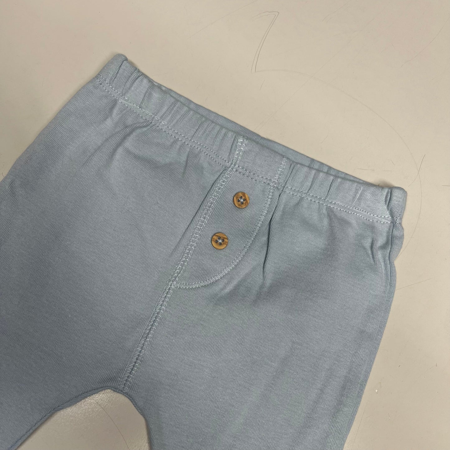 CARTERS (SET OF 2) Pull-On 100% Cotton Pants Baby Boy's Sz 9M Blue 1S99510