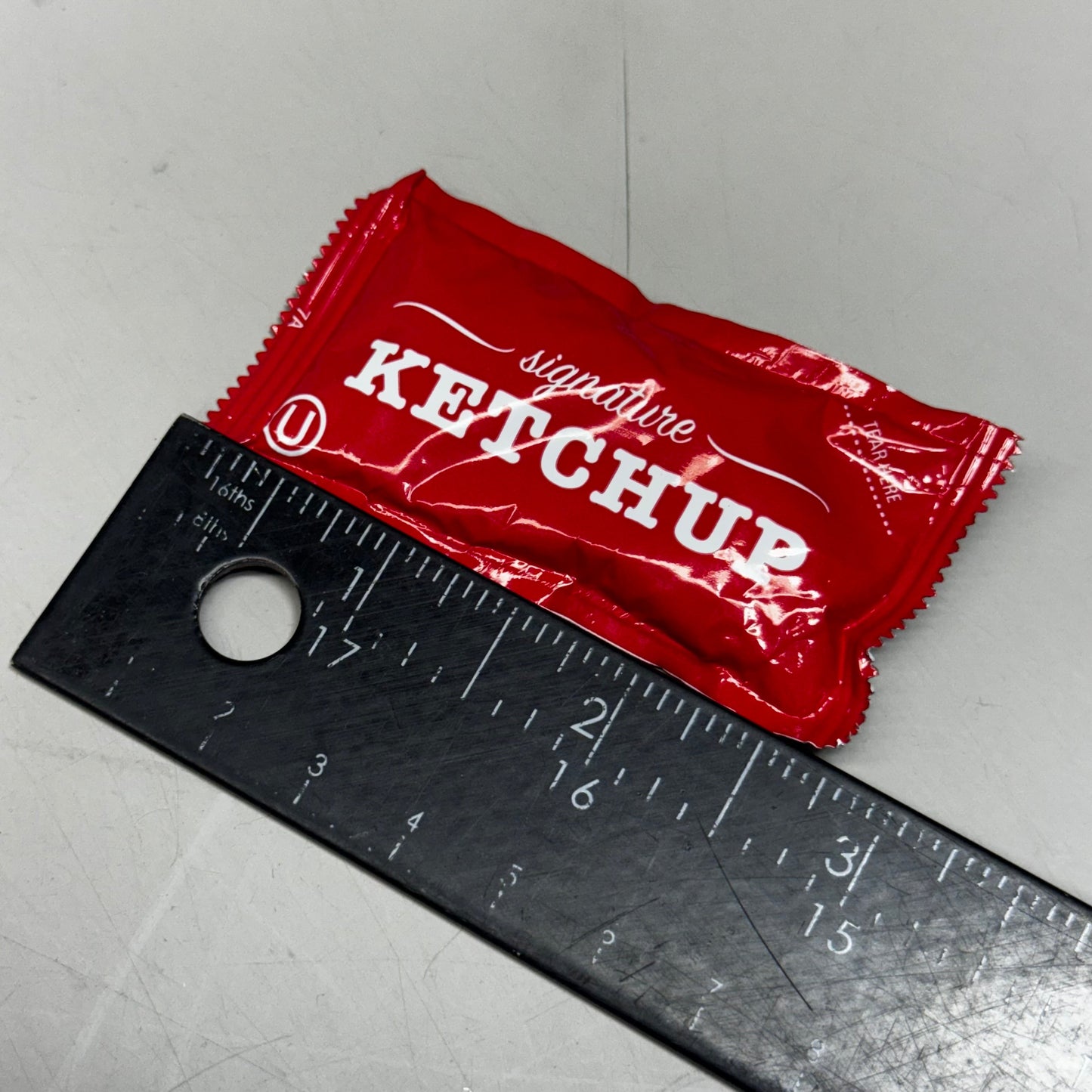 ZA@ KETCHUP (1500 Count) Packet 29.76 Lbs 123313 BB 12/25 (New Other, Distressed Box) AA