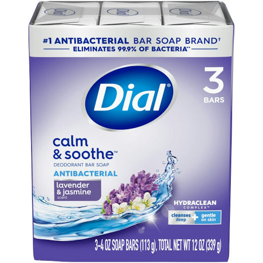 Dial Antibacterial Deodorant Bar Soap Lavender & Twilight Jasmine