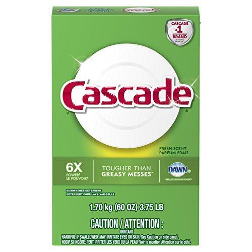 Cascade Powder Dishwasher Detergent, Fresh Scent, 60 Ounces