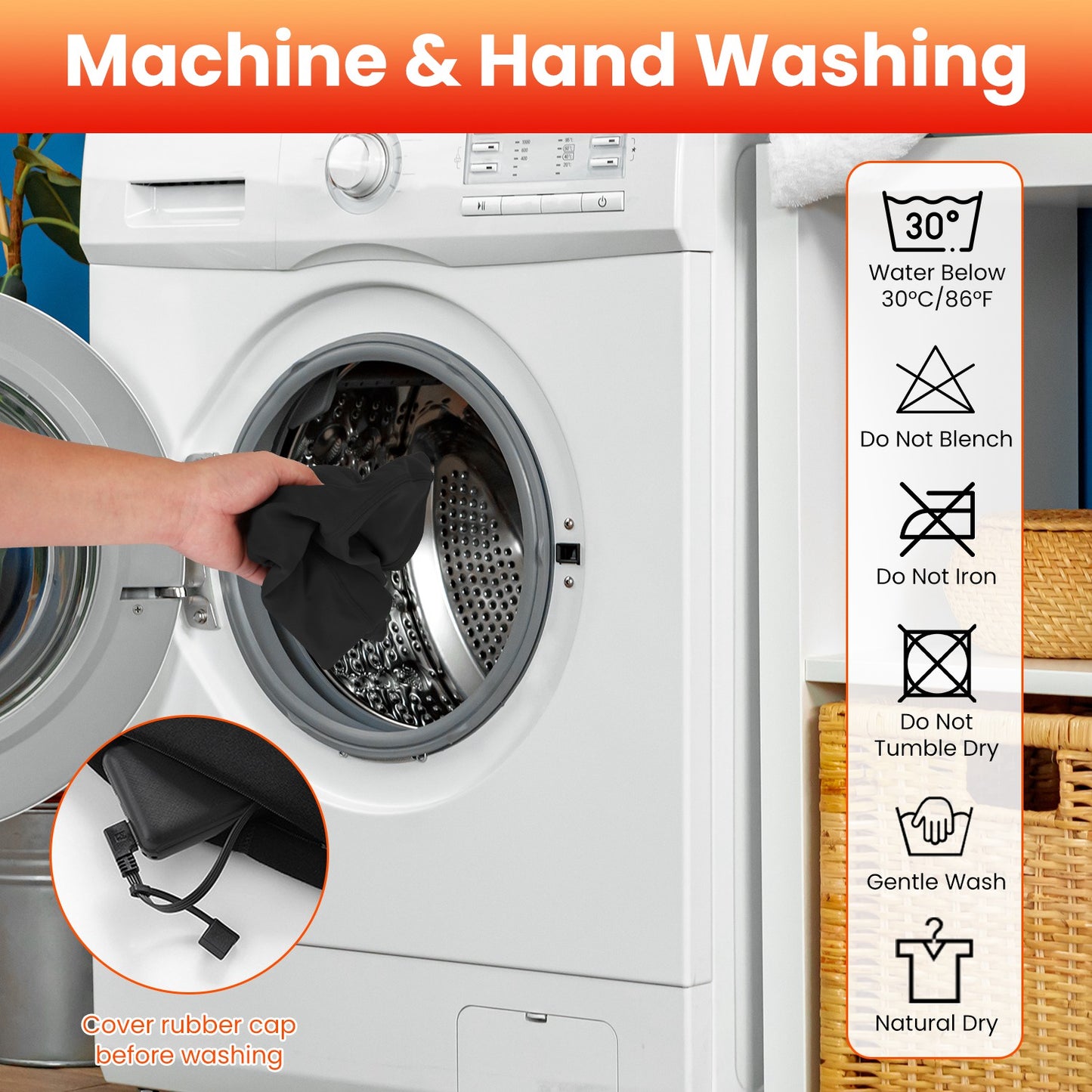 1Pc  Winter Heated Pants For Men Women With 12 Heating Zones 5V USB Powered Heating Trouser With 3 Heating Levels Machine Washable For Outdoor Winter Activities Unisex