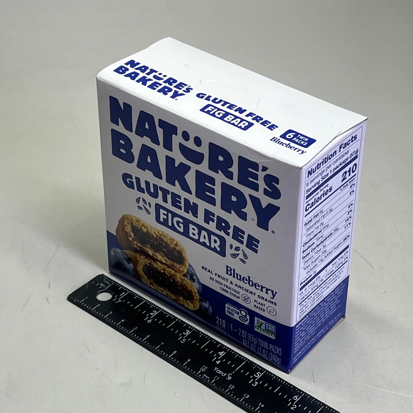 ZA@ NATURE'S BAKERY (6 BOXES, 6 BARS EACH) Blueberry Gluten Free Fig Bar BB 02/26