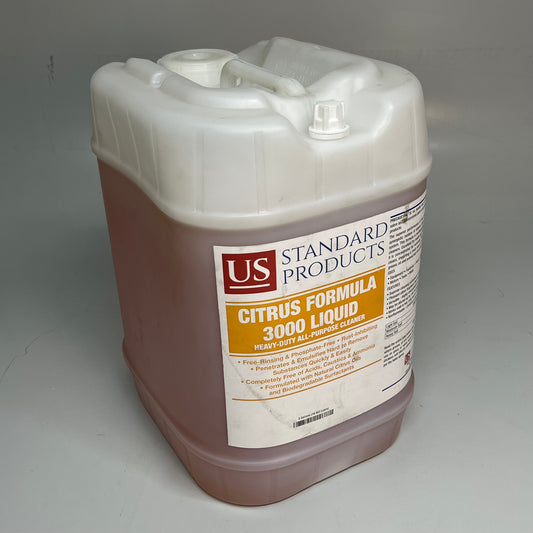 US Heavy-Duty All-Purpose Cleaner Citrus Formula 3000 Liquid 5 Gal Orange 4553