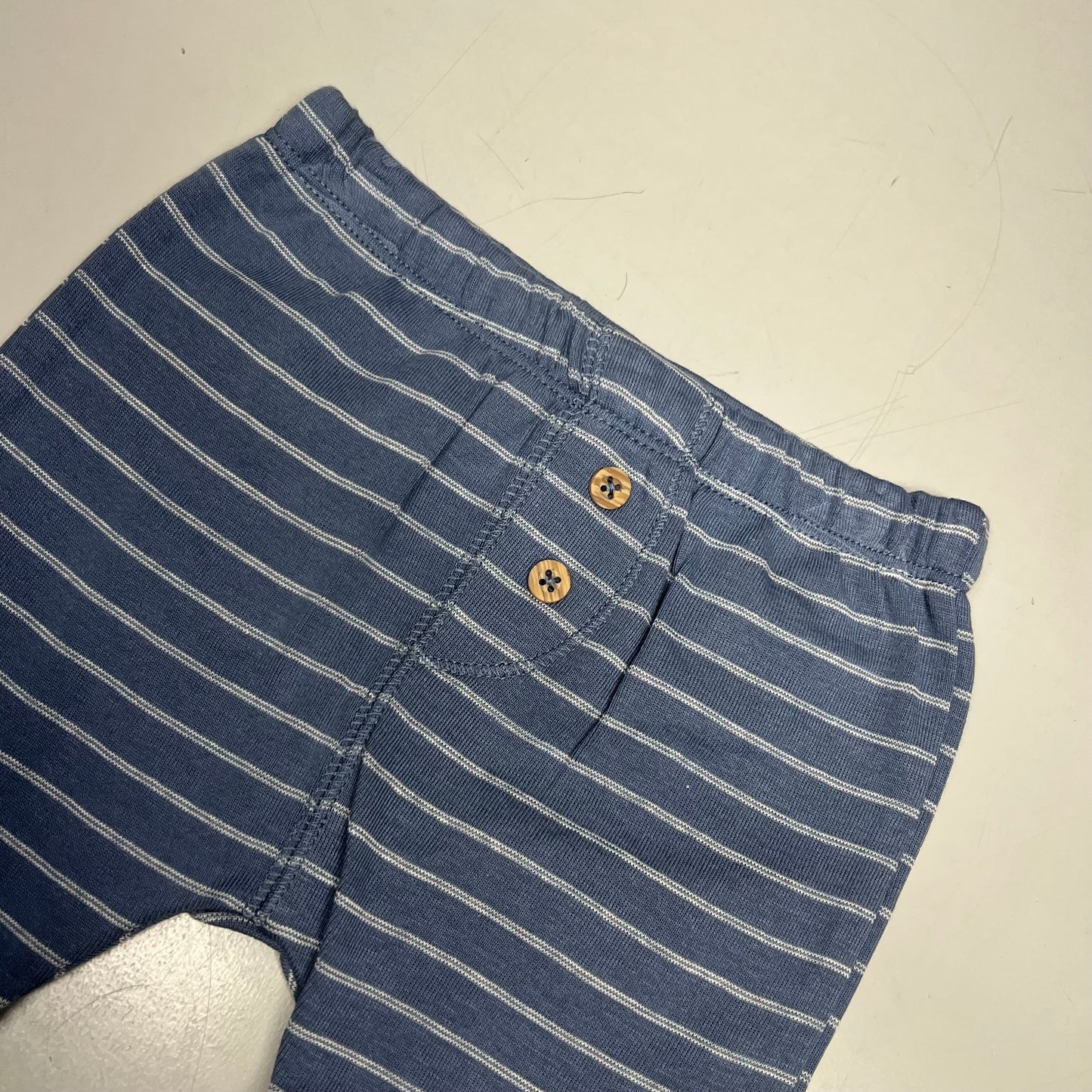 CARTERS (SET OF 2) Pull-On 100% Cotton Pants Baby Boy's Sz 6M Blue 1S99510