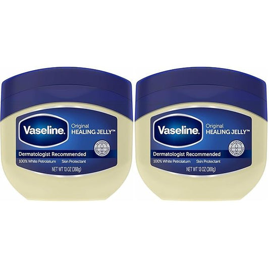 2 Pack VASELINE Skin Protective Pure Petroleum Healing Jelly Cream 100ML 3.38 Fl Oz