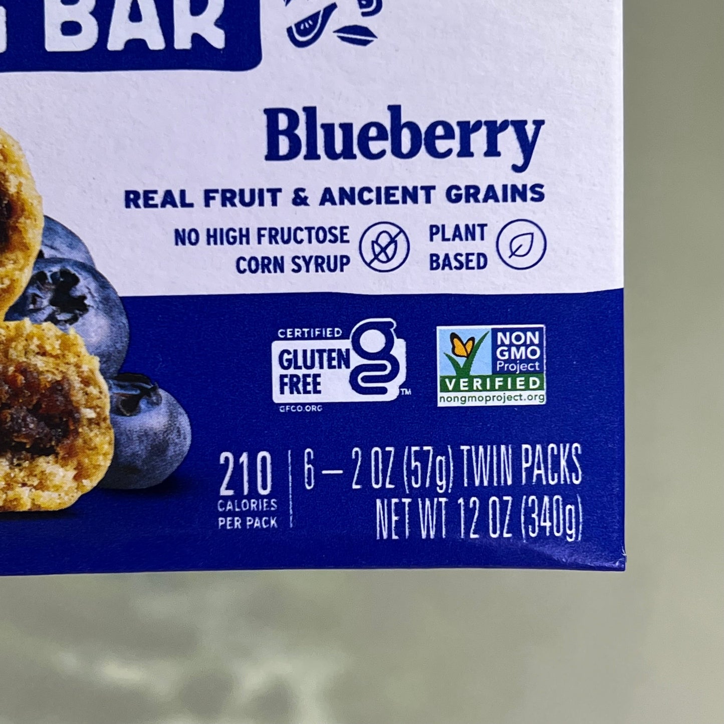 ZA@ NATURE'S BAKERY (6 BOXES, 6 BARS EACH) Blueberry Gluten Free Fig Bar BB 02/26