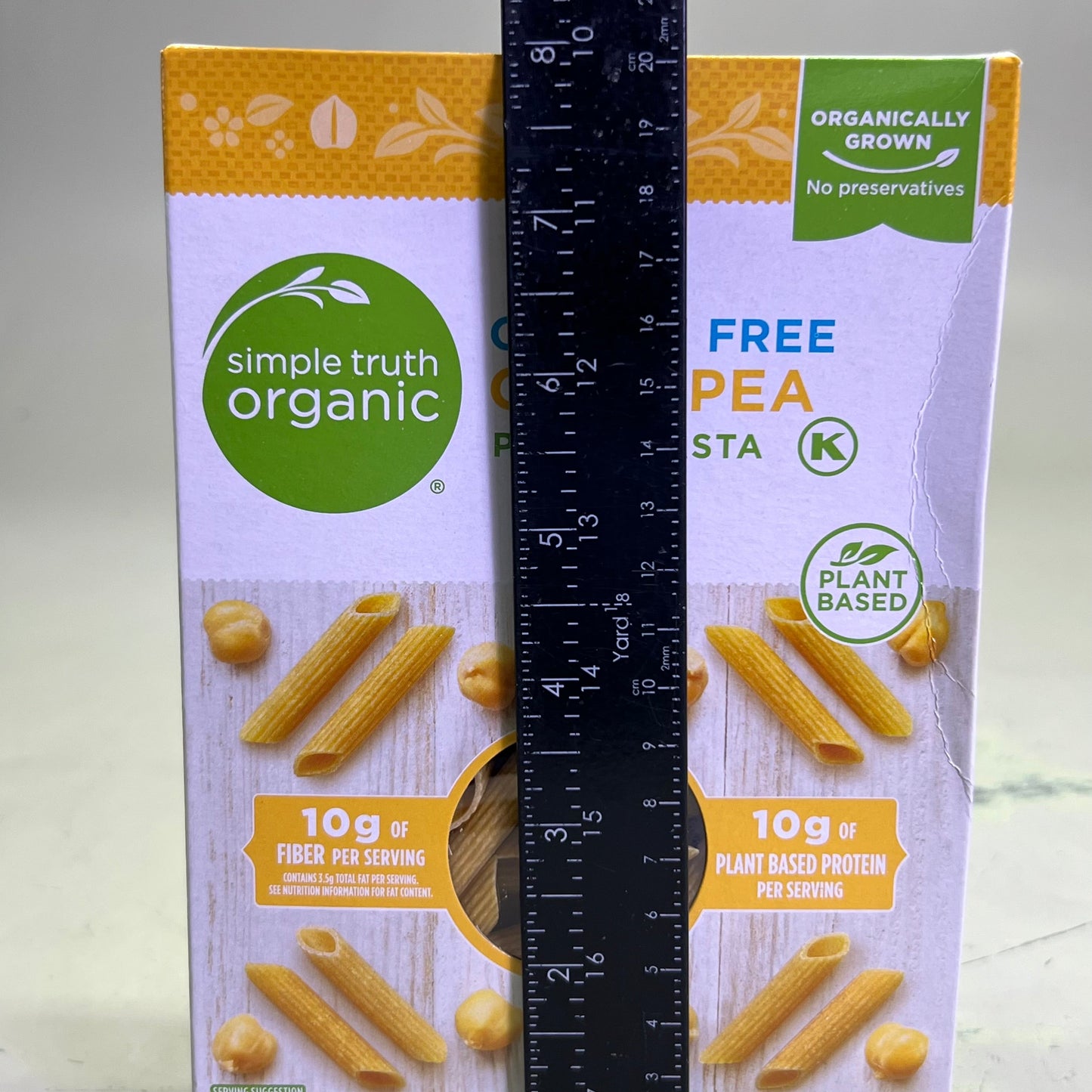 ZA@ SIMPLE TRUTH ORGANIC (6 PACK) Chickpea Penne Pasta 8 oz Yellow BB 02/26 F