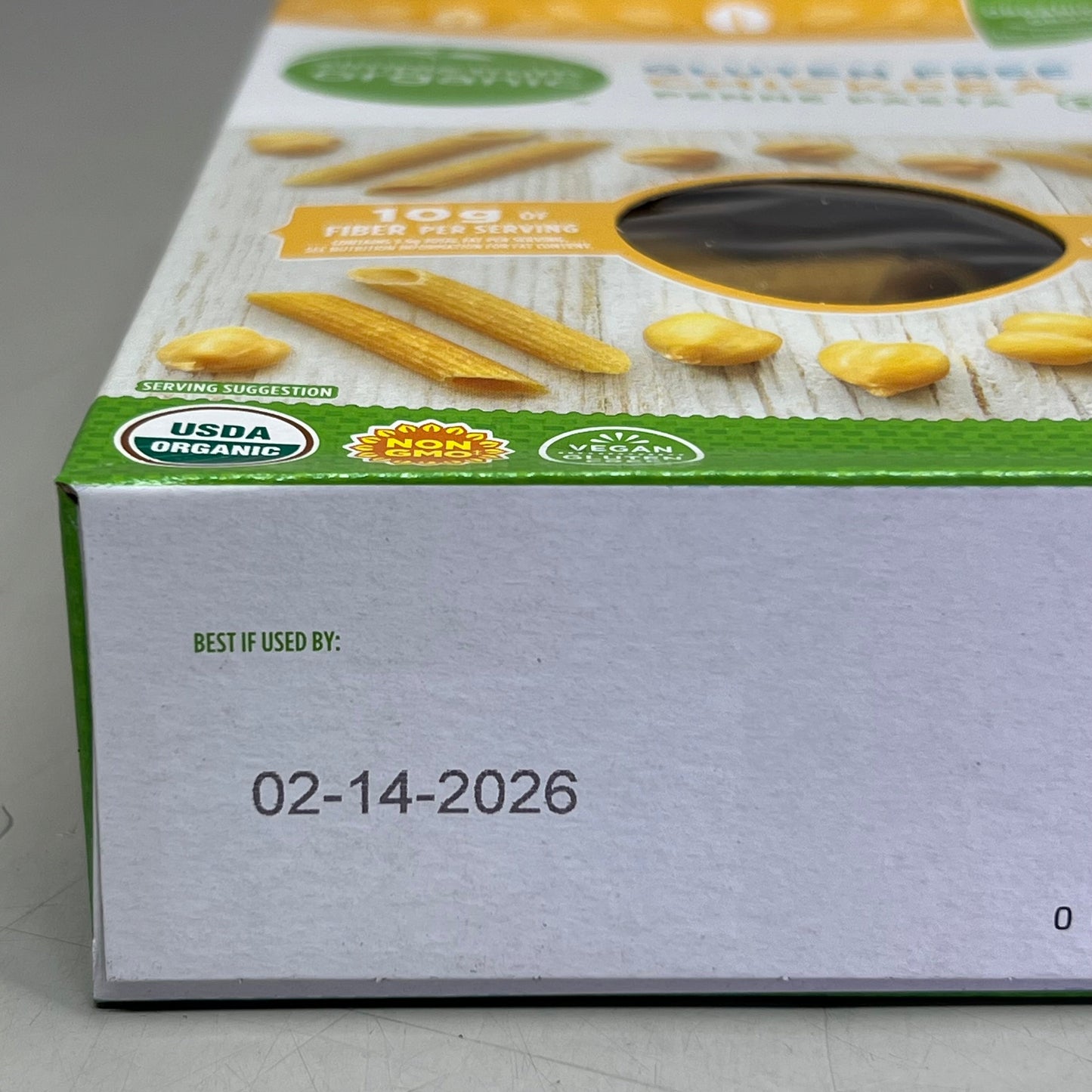 ZA@ SIMPLE TRUTH ORGANIC (6 PACK) Chickpea Penne Pasta 8 oz Yellow BB 02/26 F