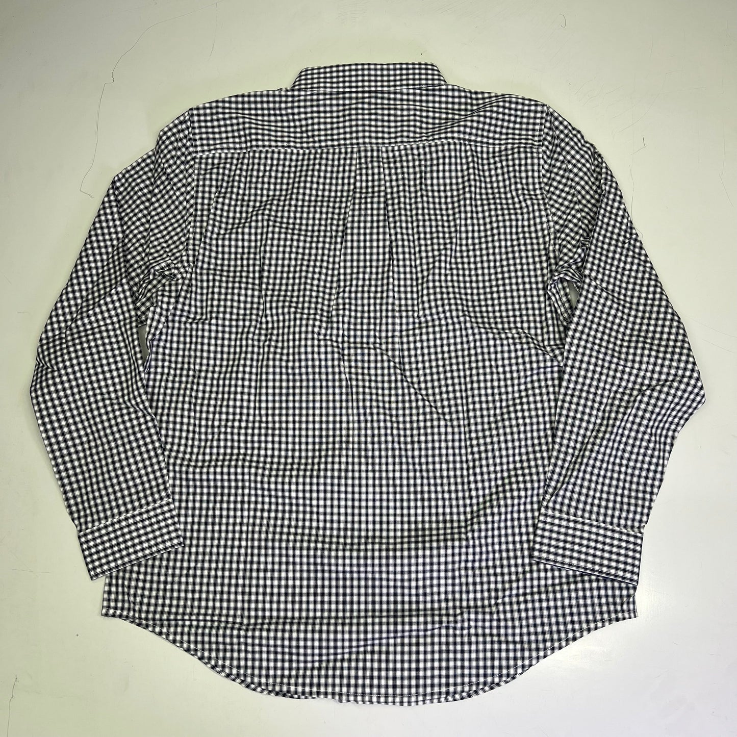 DOCKERS Signature Stain Defender Button Up Shirt Men's Sz L Navy Blue A42520010