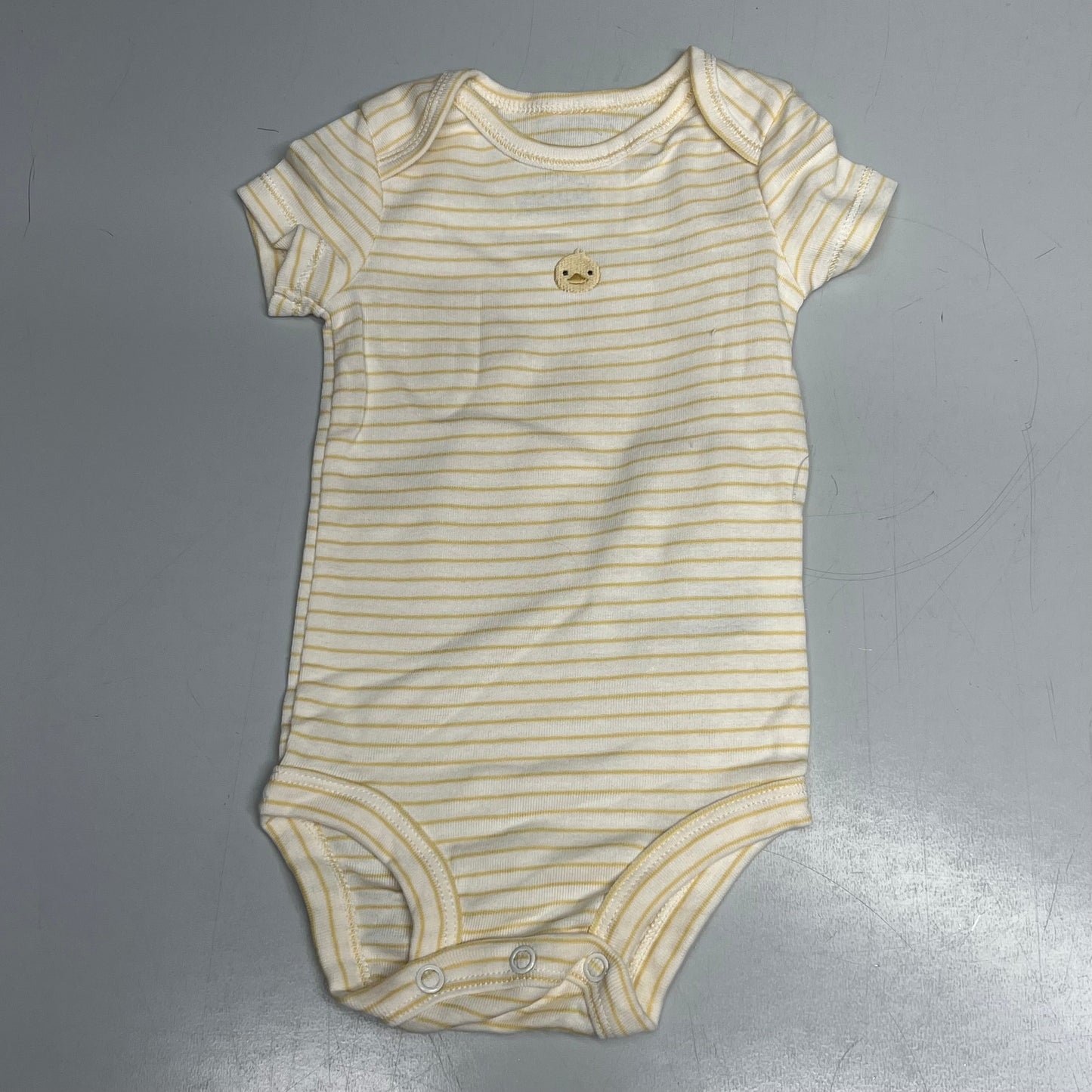 CARTERS (SET OF 3) Soft Duck Little Cardigan Set Baby's Sz Newborn White/Orange