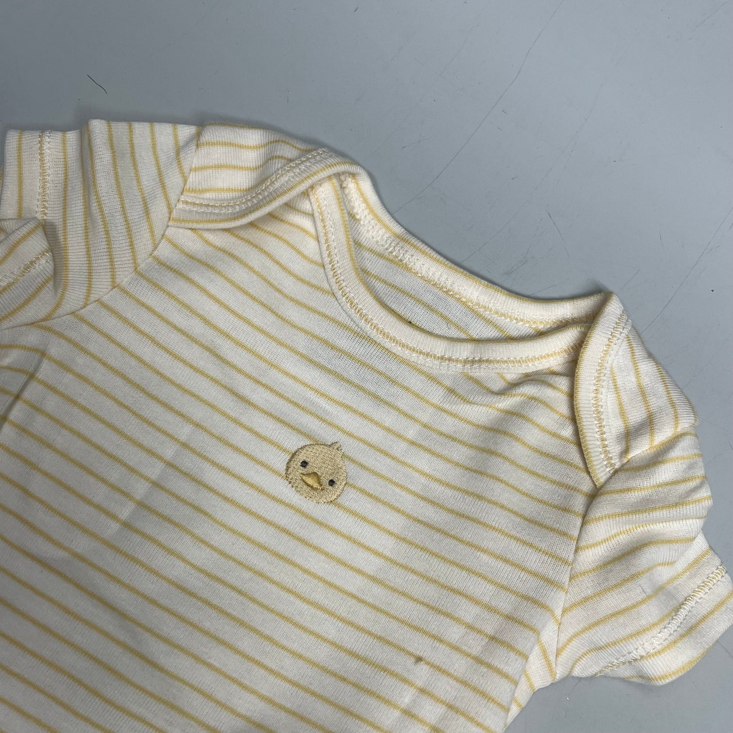 CARTERS (SET OF 3) Soft Duck Little Cardigan Set Baby's Sz Newborn White/Orange