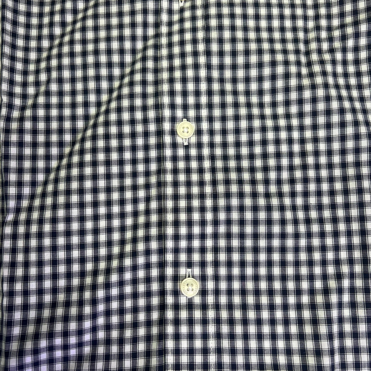 DOCKERS Signature Stain Defender Button Up Shirt Men's Sz L Navy Blue A42520010