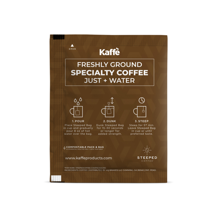Grizzly Blend - Dark Roast Coffee Steeped Bag (5pack)