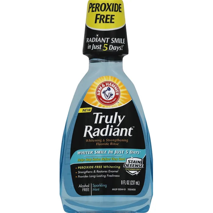 Arm & Hammer Fluoride Rinse, Whitening & Strengthening Sparkling Mint 8 oz