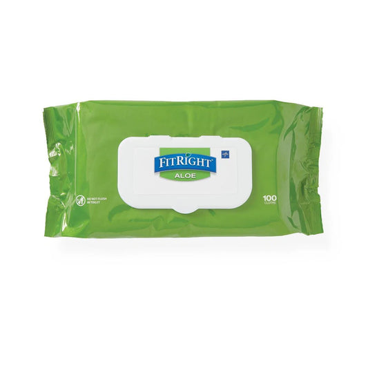FitRight Aloe Personal Cleansing Cloth 100 wipes